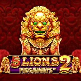 5 Lions Megaways 2 slot visual from Pragmatic Play available on lizaroscasino.com