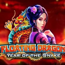 Floating Dragon Year of the Snake slot logo by Pragmatic Play at Lizaro Casino